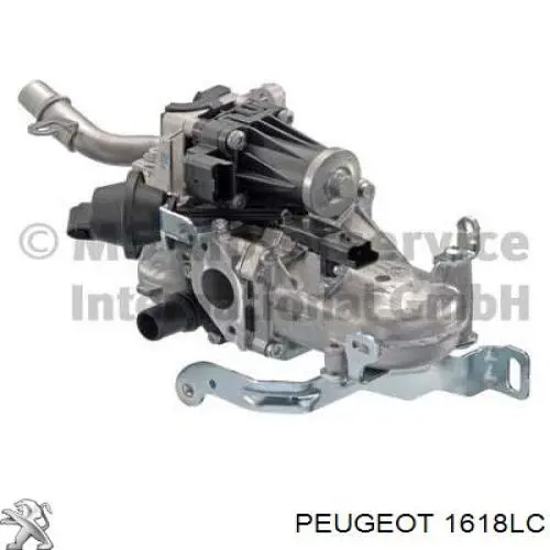 1618LC Peugeot/Citroen радіатор системи рециркуляції ог