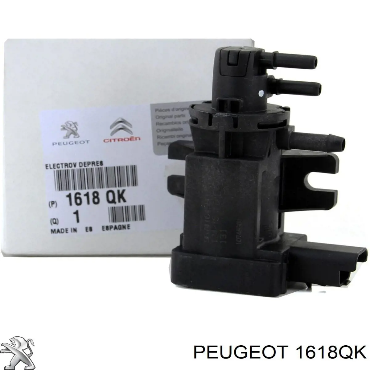 Клапан соленоїд регулювання заслонки EGR 1618QK Peugeot/Citroen