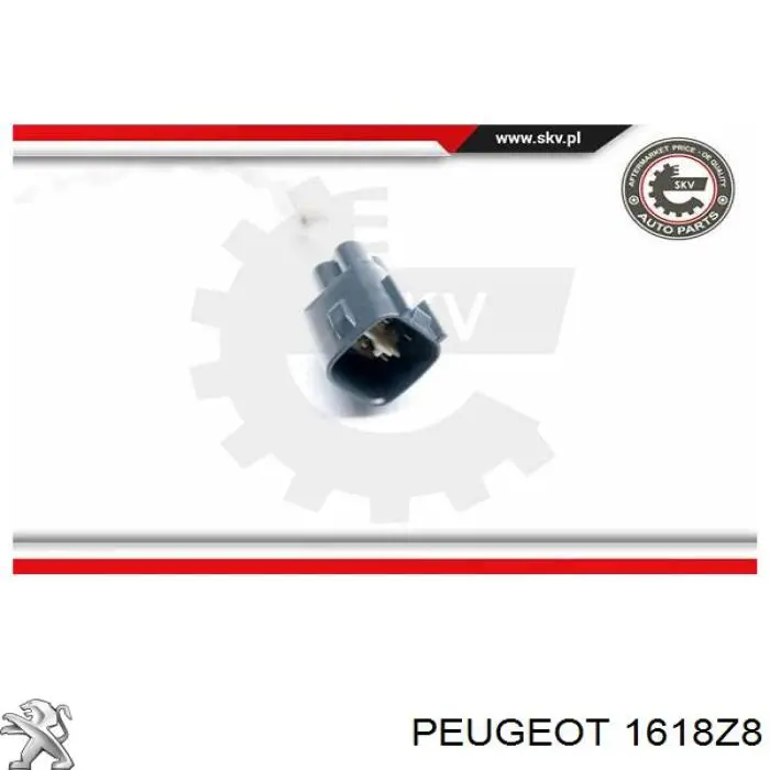 1618Z8 Peugeot/Citroen лямбда-зонд, датчик кисню після каталізатора