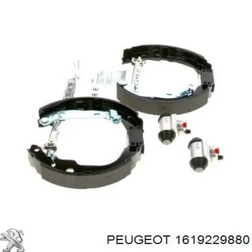 Купити 1619229880 Peugeot/Citroen Колодки гальмові задні, барабанні