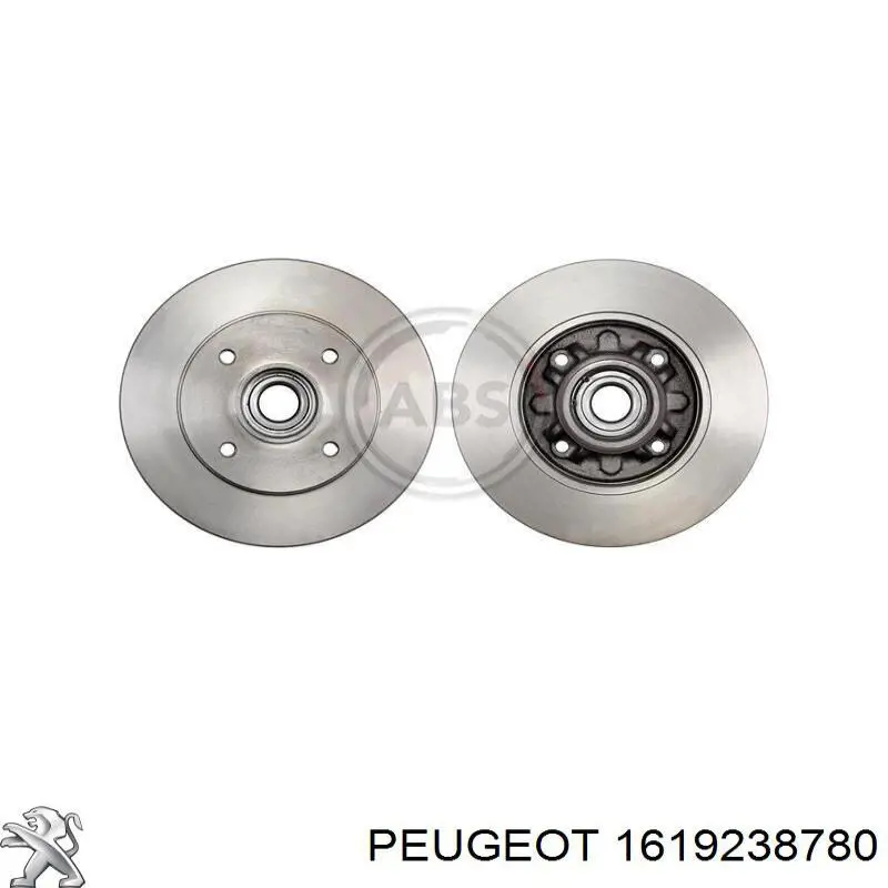 Купити 1619238780 Peugeot/Citroen Диск заднього гальма