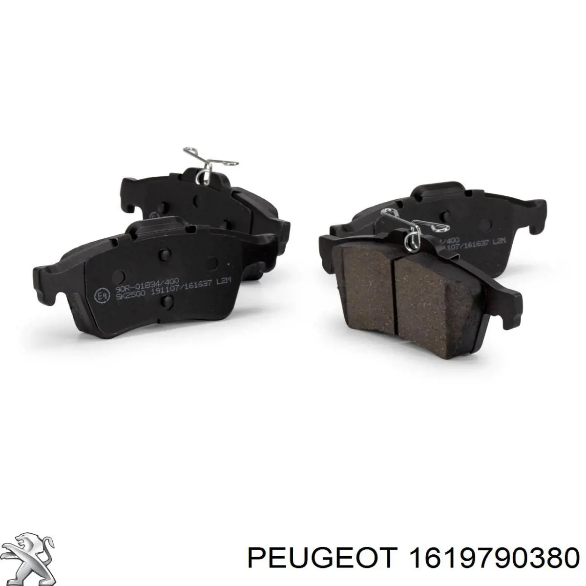 1619790380 Peugeot/Citroen колодки гальмові задні, дискові