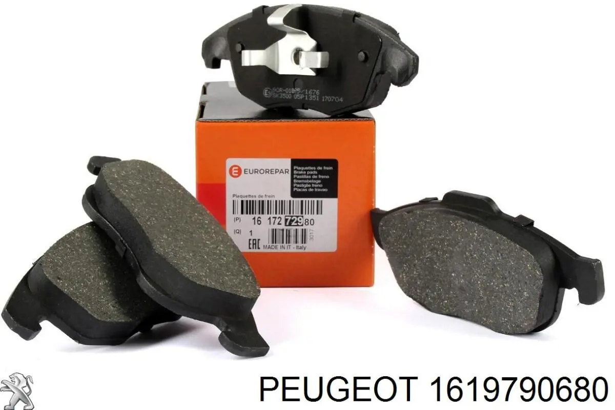 1619790680 Peugeot/Citroen колодки гальмові задні, дискові