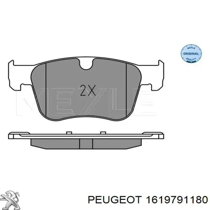 Гальмівні колодки Peugeot/Citroen 1619791180 ціна, від 43.29 USD