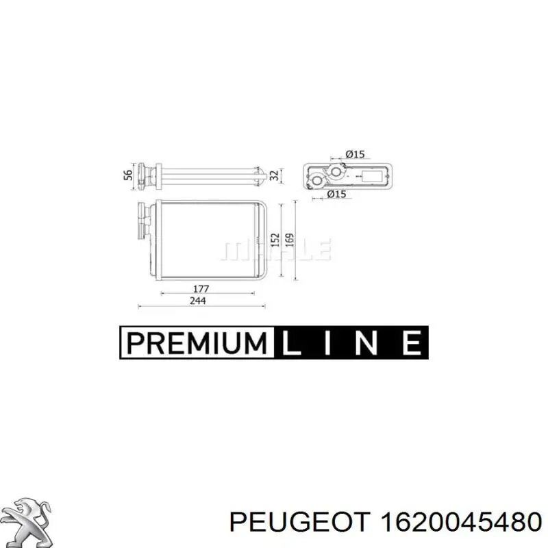 AH277000P Mahle Original Радіатор опалювача салону
