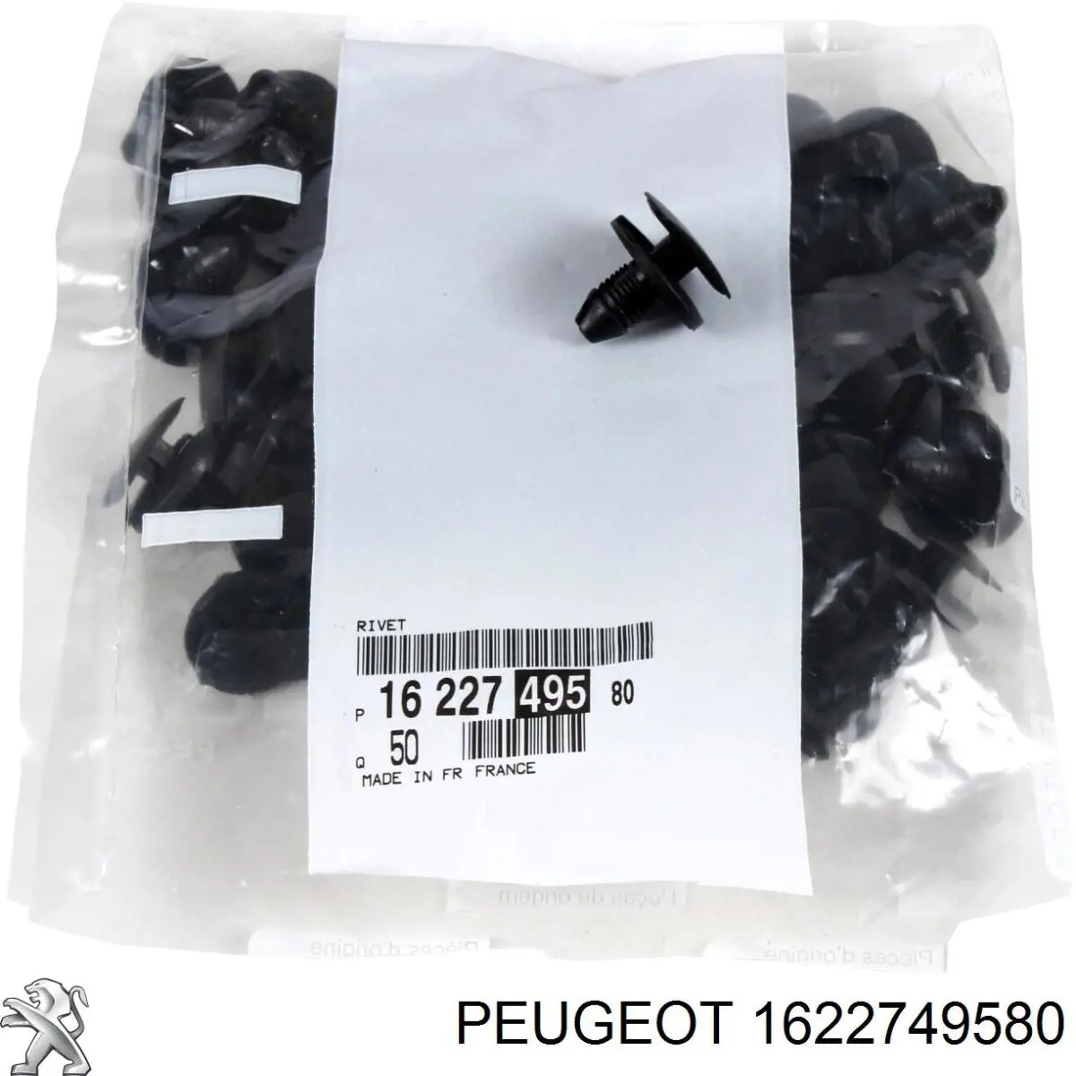Пістон (кліп) кріплення підкрилки переднього крила Peugeot/Citroen 1622749580 ціна, від 0.50 USD