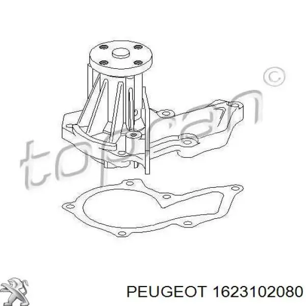 Помпа водяна, (насос) охолодження 1623102080 Peugeot/Citroen