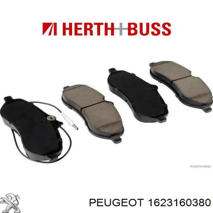 1623160380 Peugeot/Citroen Передні гальмівні колодки