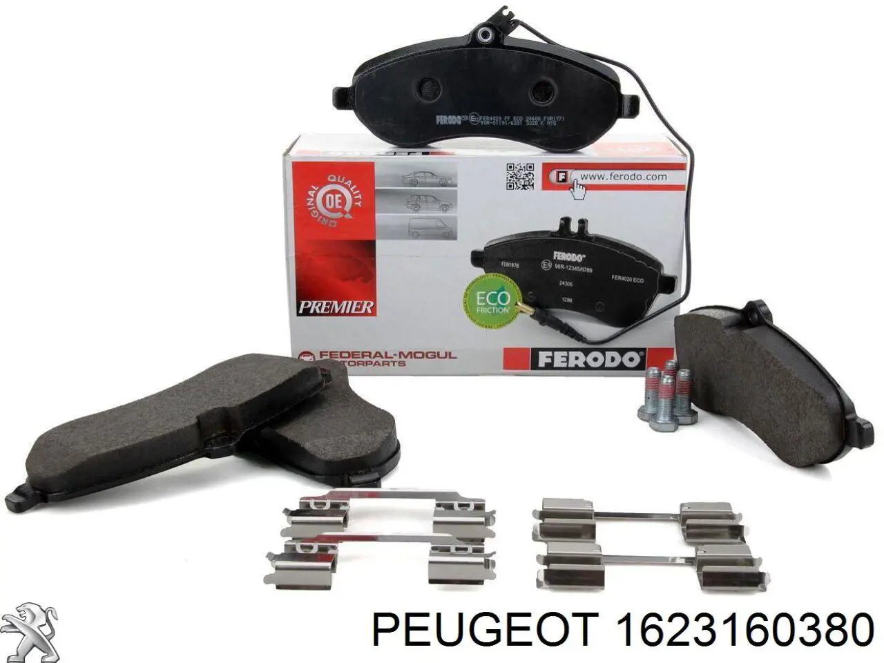 Гальмівні колодки Peugeot/Citroen 1623160380 ціна, від 21.14 USD