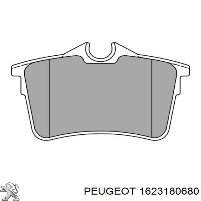 1623180680 Peugeot/Citroen Колодки гальмівні задні, дискові