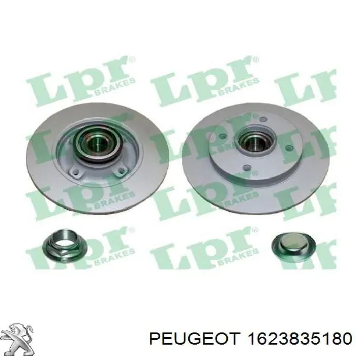 Купити 1623835180 Peugeot/Citroen Диск заднього гальма