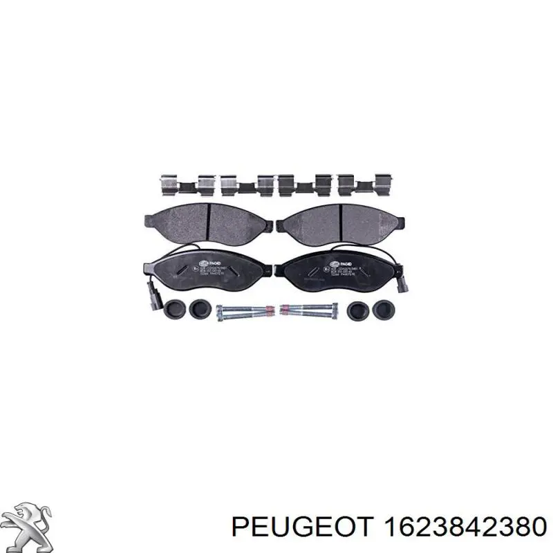 Гальмівні колодки Peugeot/Citroen 1623842380 ціна, від 36.40 USD