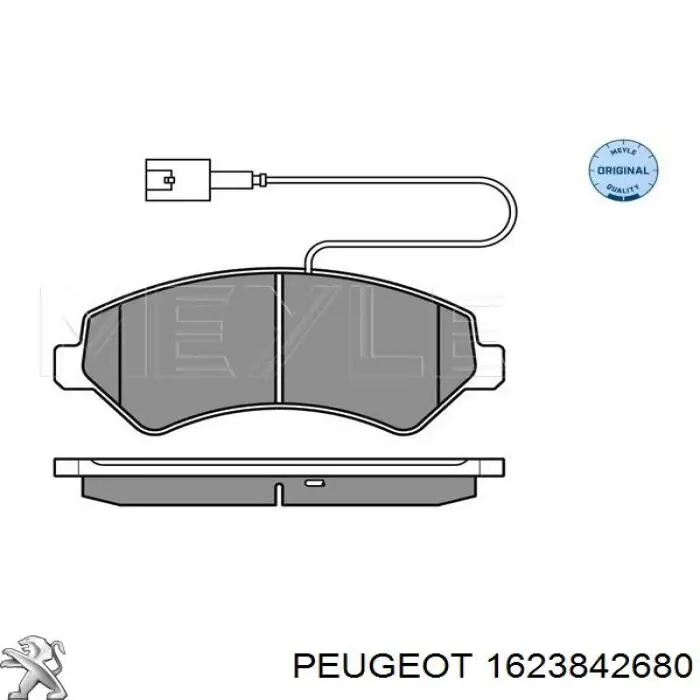 1623842680 Peugeot/Citroen Передні гальмівні колодки