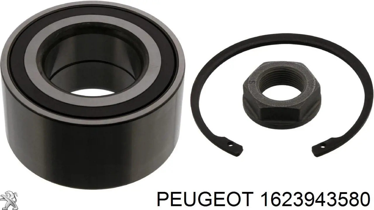 Комплект підшипник маточини передньої Peugeot/Citroen 1623943580 ціна, від 29.94 USD
