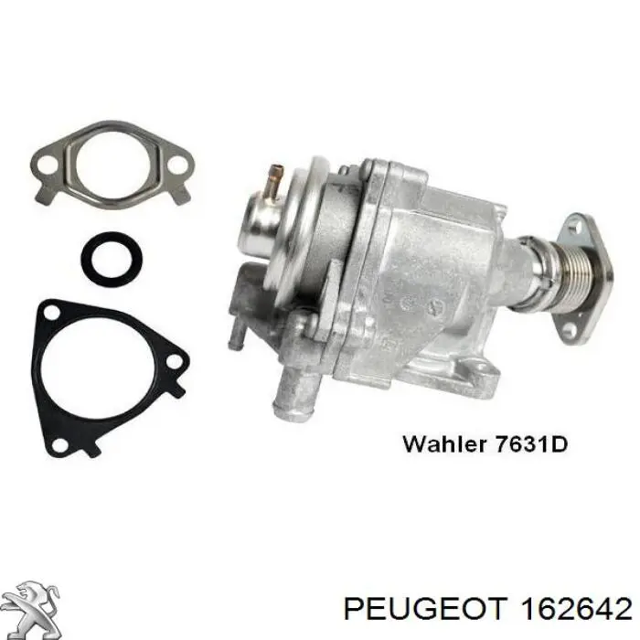 Клапан EGR рециркуляції газів Peugeot/Citroen 162642