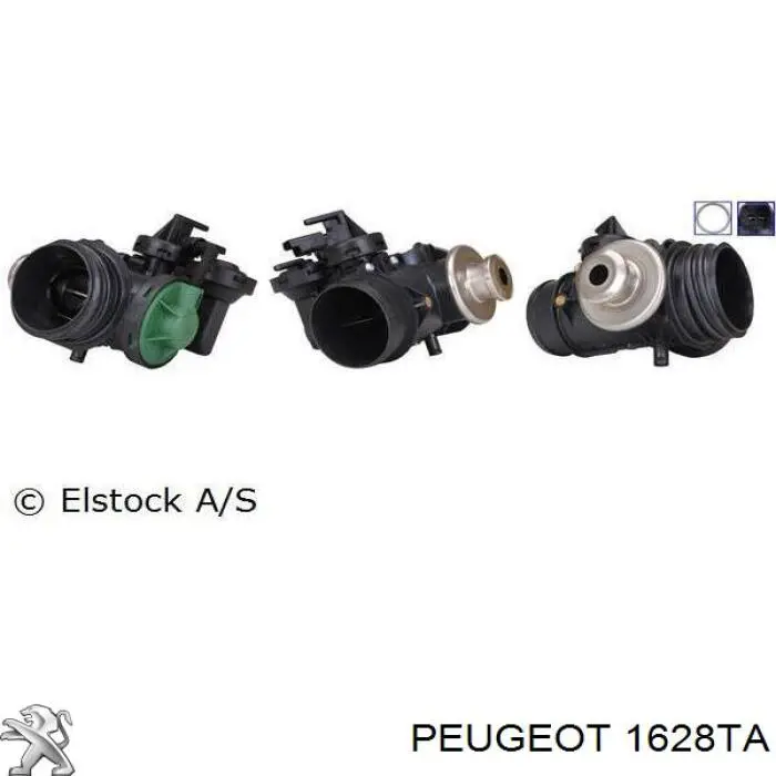 Клапан ЄГР 1628TA Peugeot/Citroen