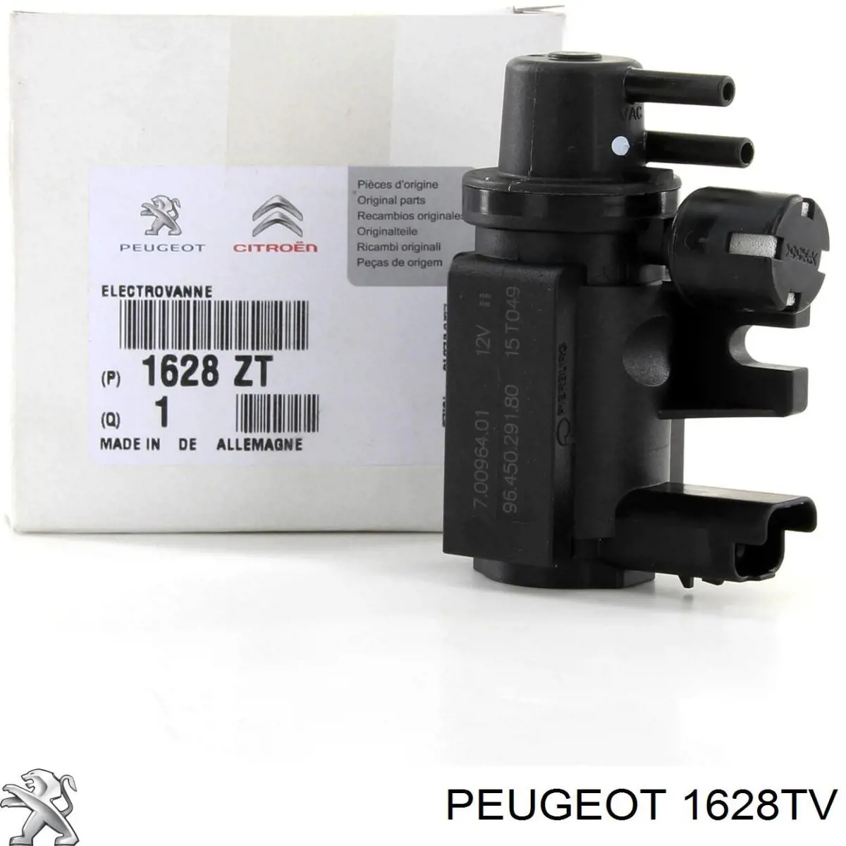Клапан перетворювач тиску наддуву (соленоїд) 1628TV Peugeot/Citroen