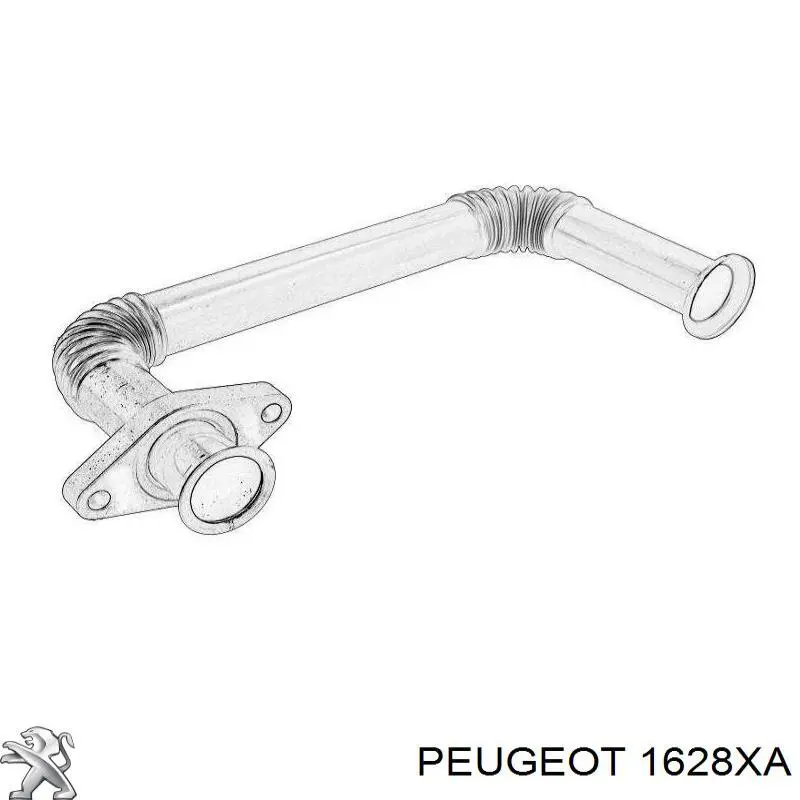 Патрубок радіатора системи рециркуляції ОГ Peugeot/Citroen 1628XA ціна, від 44.84 USD