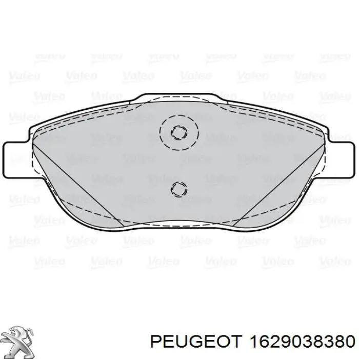 Гальмівні колодки Peugeot/Citroen 1629038380 ціна, від 26.54 USD