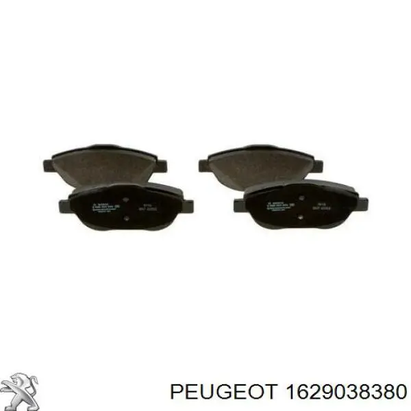 Купити 1629038380 Peugeot/Citroen Колодки гальмівні передні, дискові