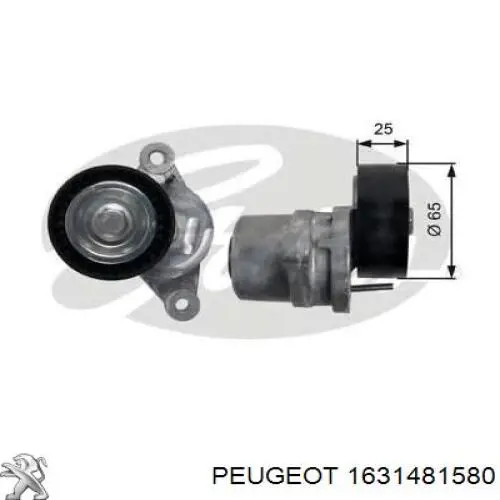 Купити 1631481580 Peugeot/Citroen Натягувач приводного ременя