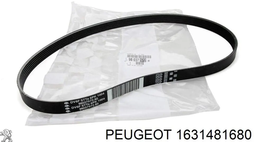 Ремінь приводний, агрегатів, комплект 1631481680 Peugeot/Citroen