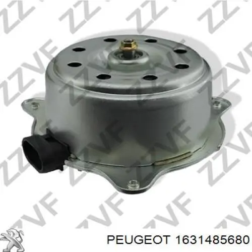 Купити 1631485680 Peugeot/Citroen Дифузор радіатора охолодження, в зборі з двигуном і крильчаткою