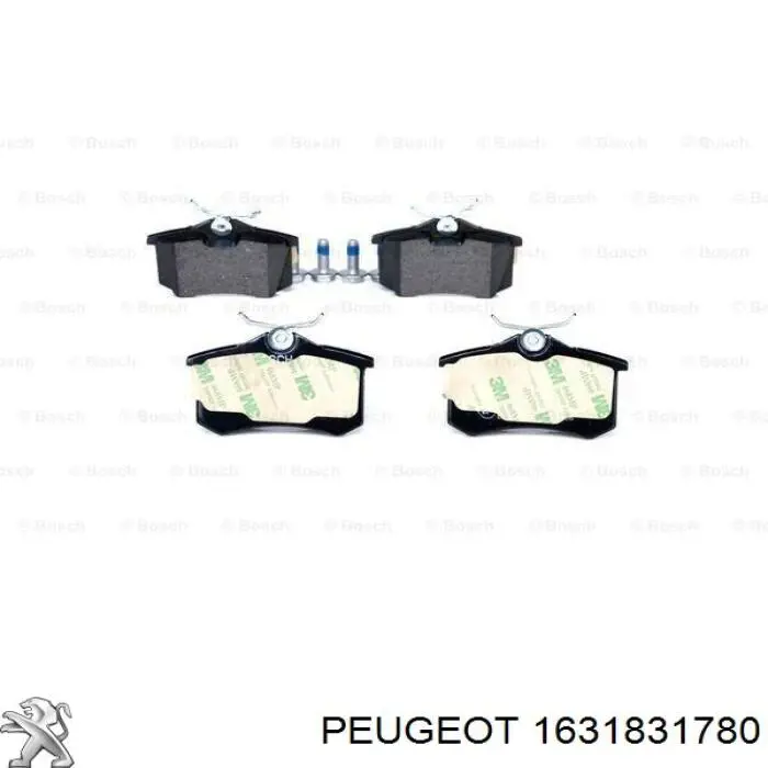 Задні гальмівні колодки Peugeot/Citroen 1631831780 ціна, від 16.87 USD