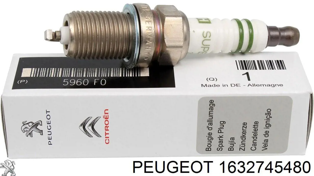 Свічки автомобільні Peugeot/Citroen 1632745480 ціна, від 2.79 USD
