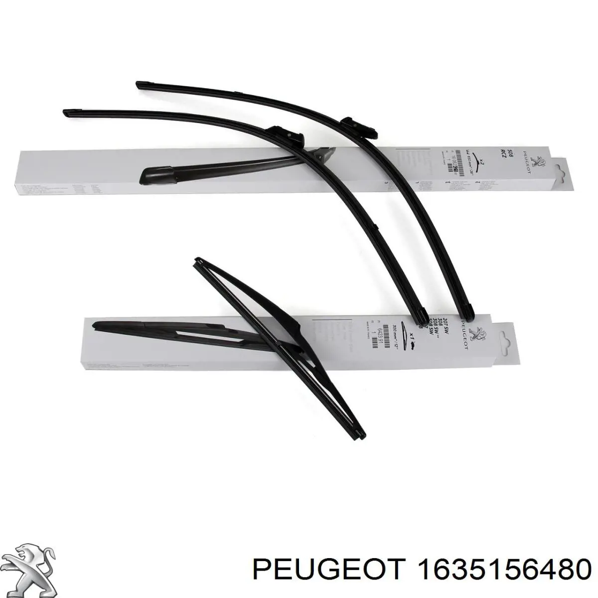 Щітка склоочисника заднього скла Peugeot/Citroen 1635156480 ціна, від 9.87 USD