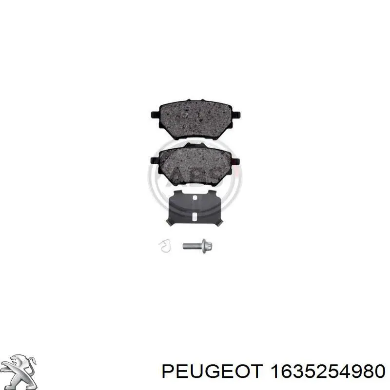 Задні гальмівні колодки Peugeot/Citroen 1635254980 ціна, від 39.57 USD