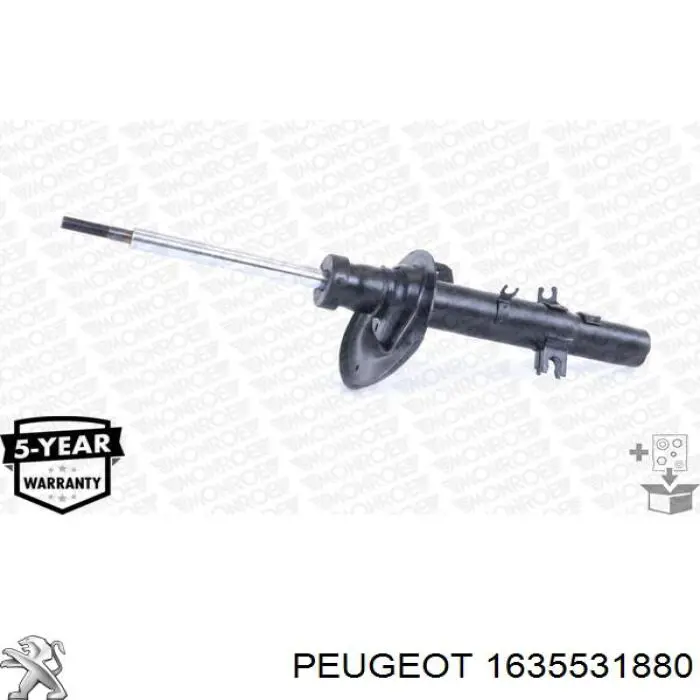 Купити 1635531880 Peugeot/Citroen Амортизатора передній лівий