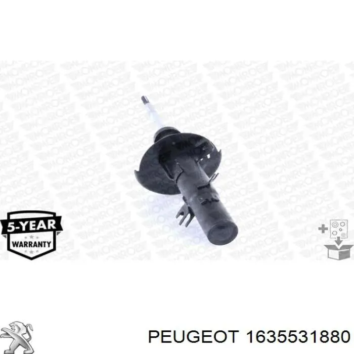 Амортизатор передньої підвіски, лівий Peugeot/Citroen 9801729280 ціна, від 56.49 USD