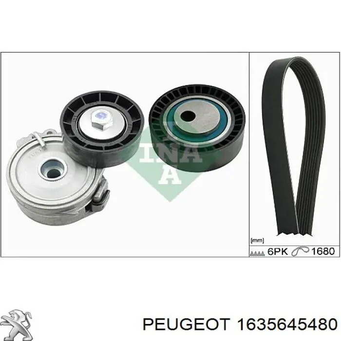 Купити 1635645480 Peugeot/Citroen Ремінь генератора