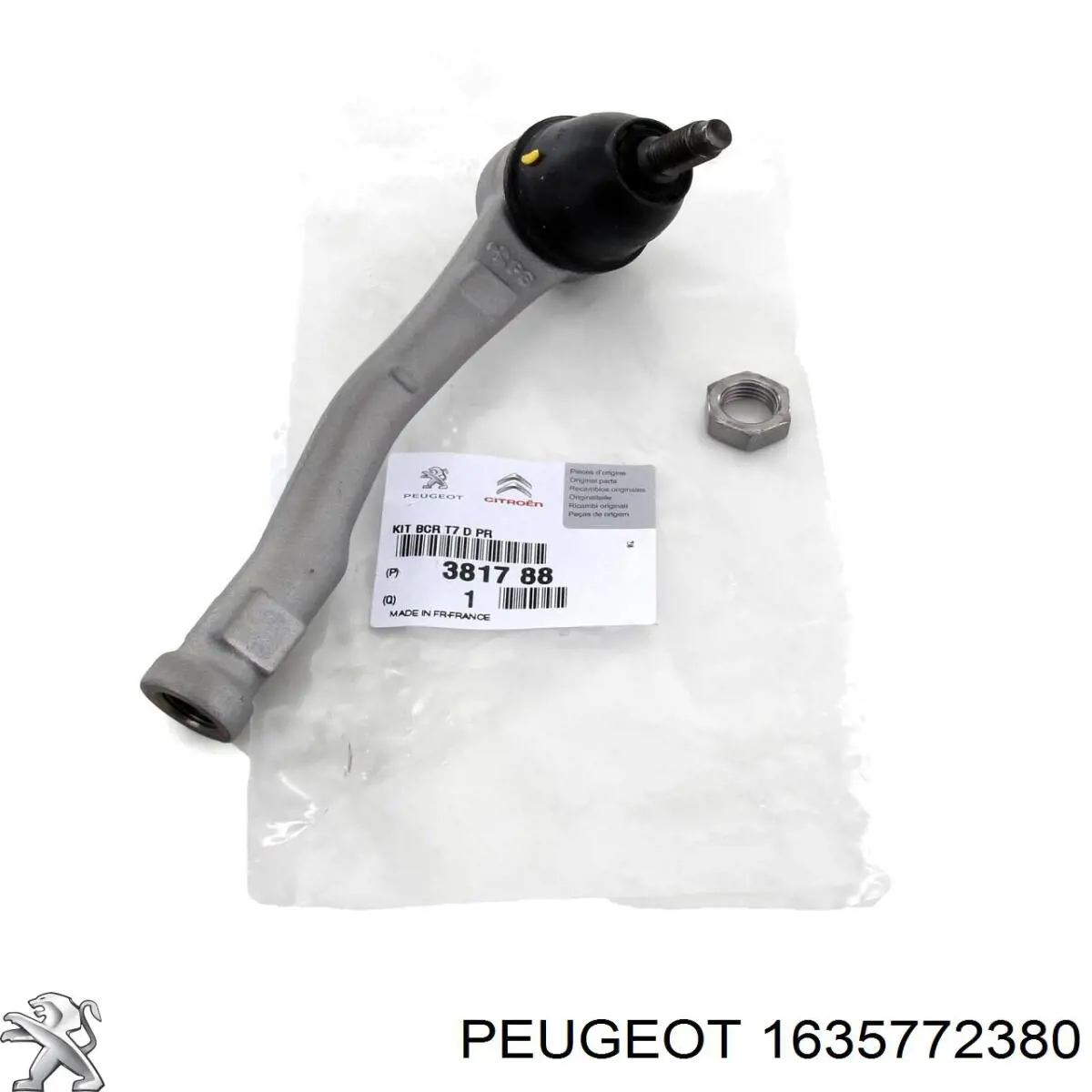 Накінечник рульової тяги, зовнішній Peugeot/Citroen 1635772380