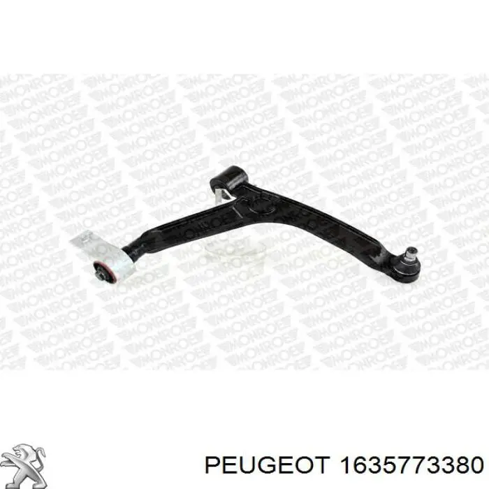 Важіль передньої підвіски нижній, правий Peugeot/Citroen 1635773380 ціна, від 44.67 USD