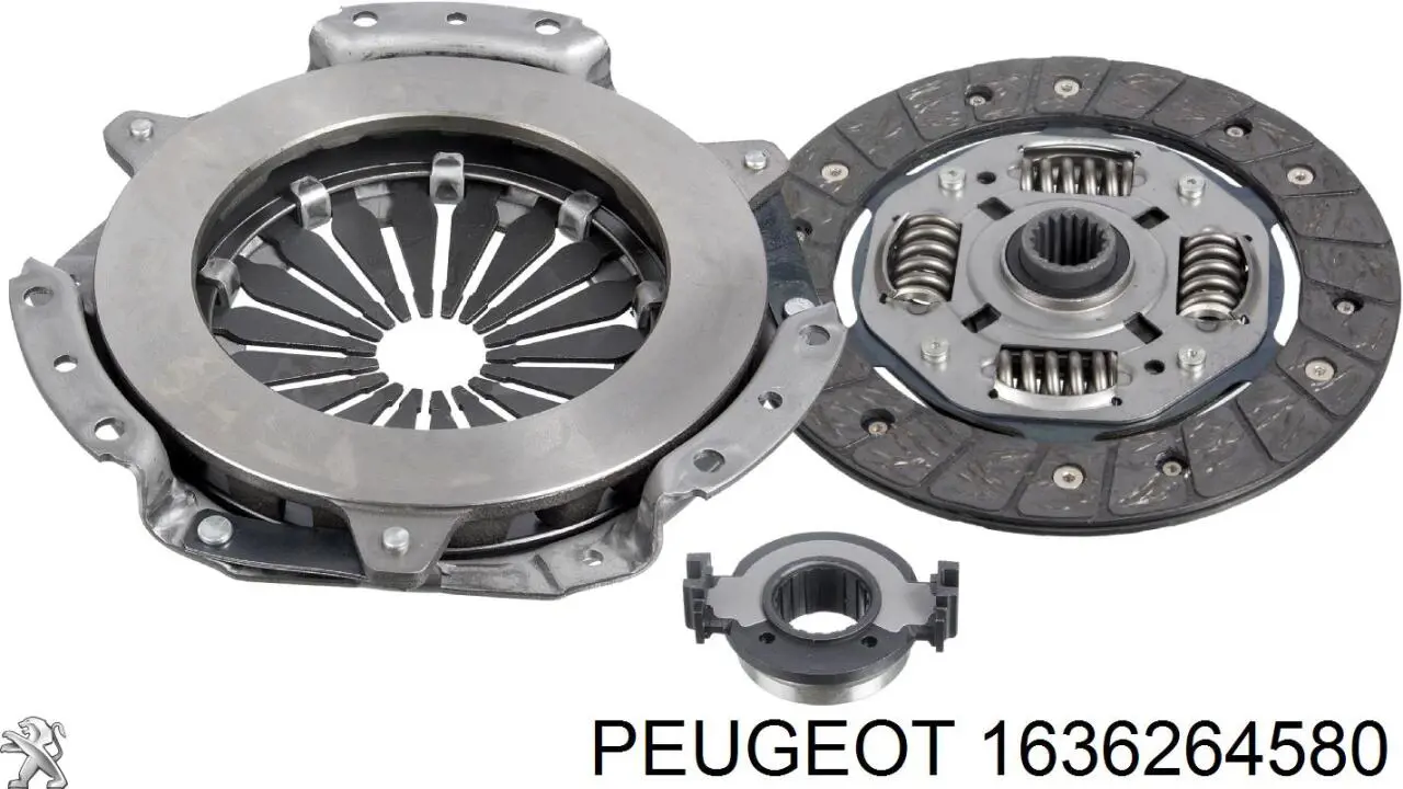 1636264580 Peugeot/Citroen комплект зчеплення (3 частини)