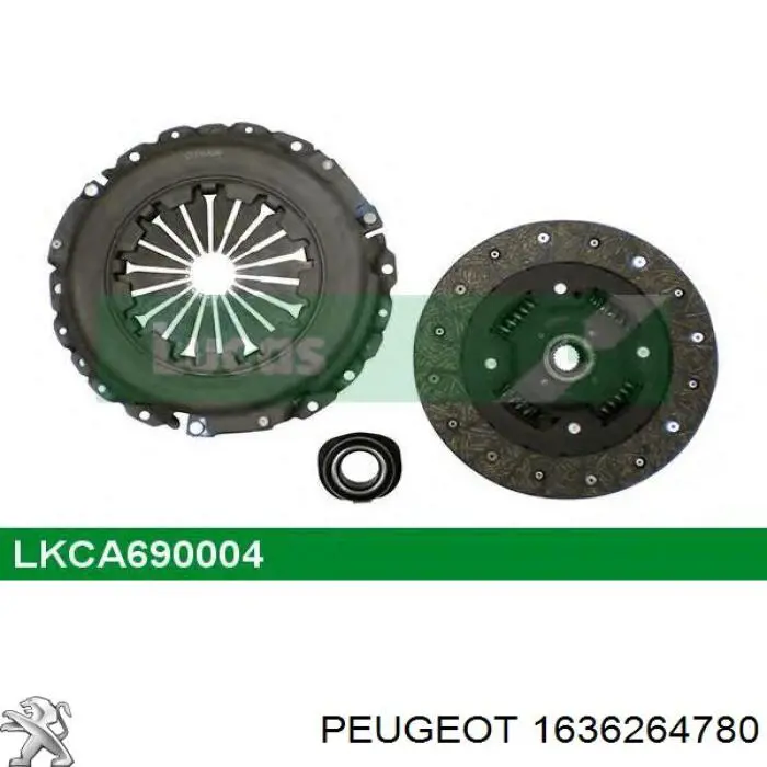 1636264780 Peugeot/Citroen Зчеплення в зборі