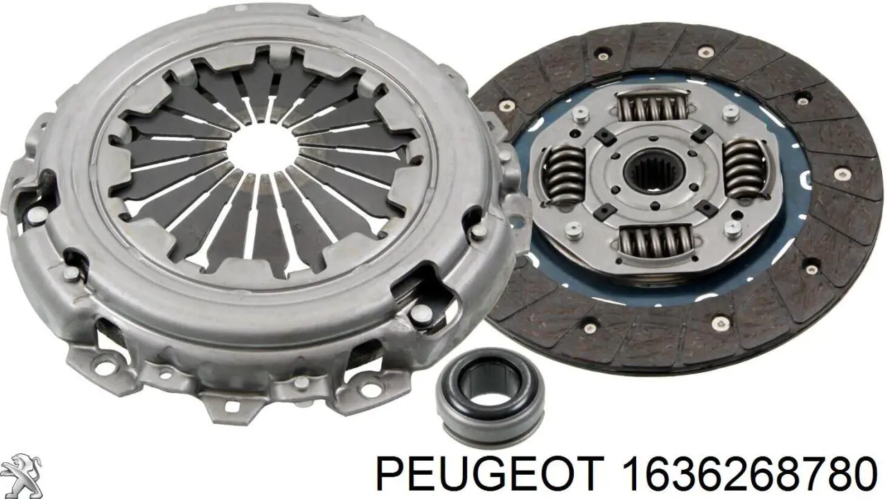 1636268780 Peugeot/Citroen комплект зчеплення (3 частини)