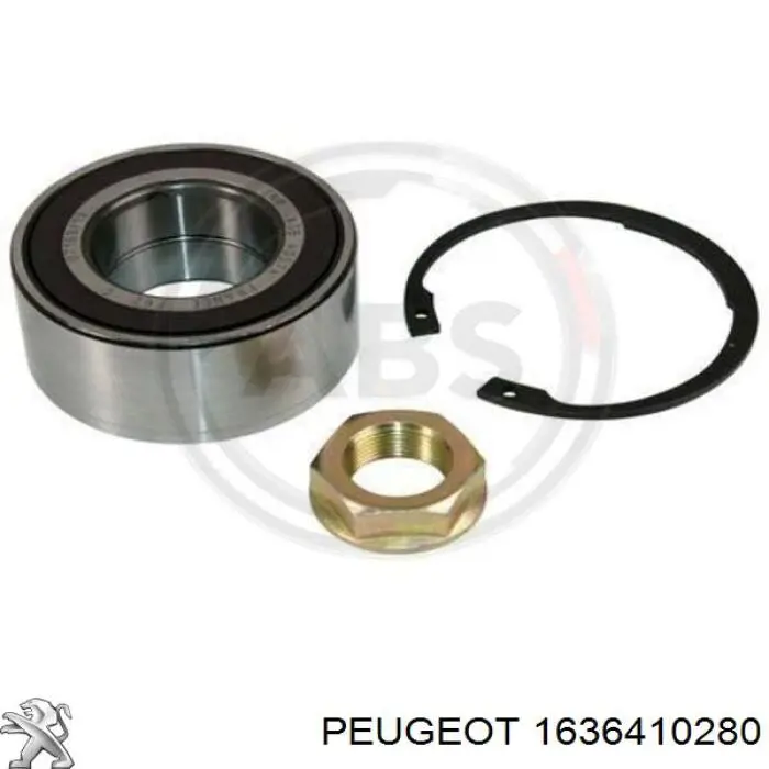 Купити 1636410280 Peugeot/Citroen Підшипник ступиці передньої