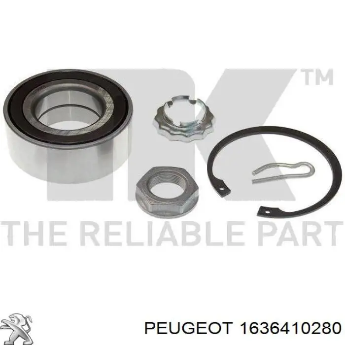 1636410280 Peugeot/Citroen Підшипник маточини передньої
