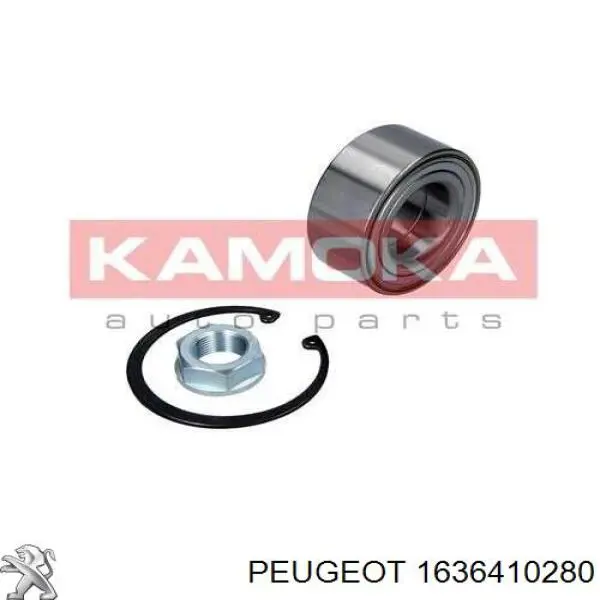 Комплект підшипник маточини передньої Peugeot/Citroen 1636410280 ціна, від 31.35 USD