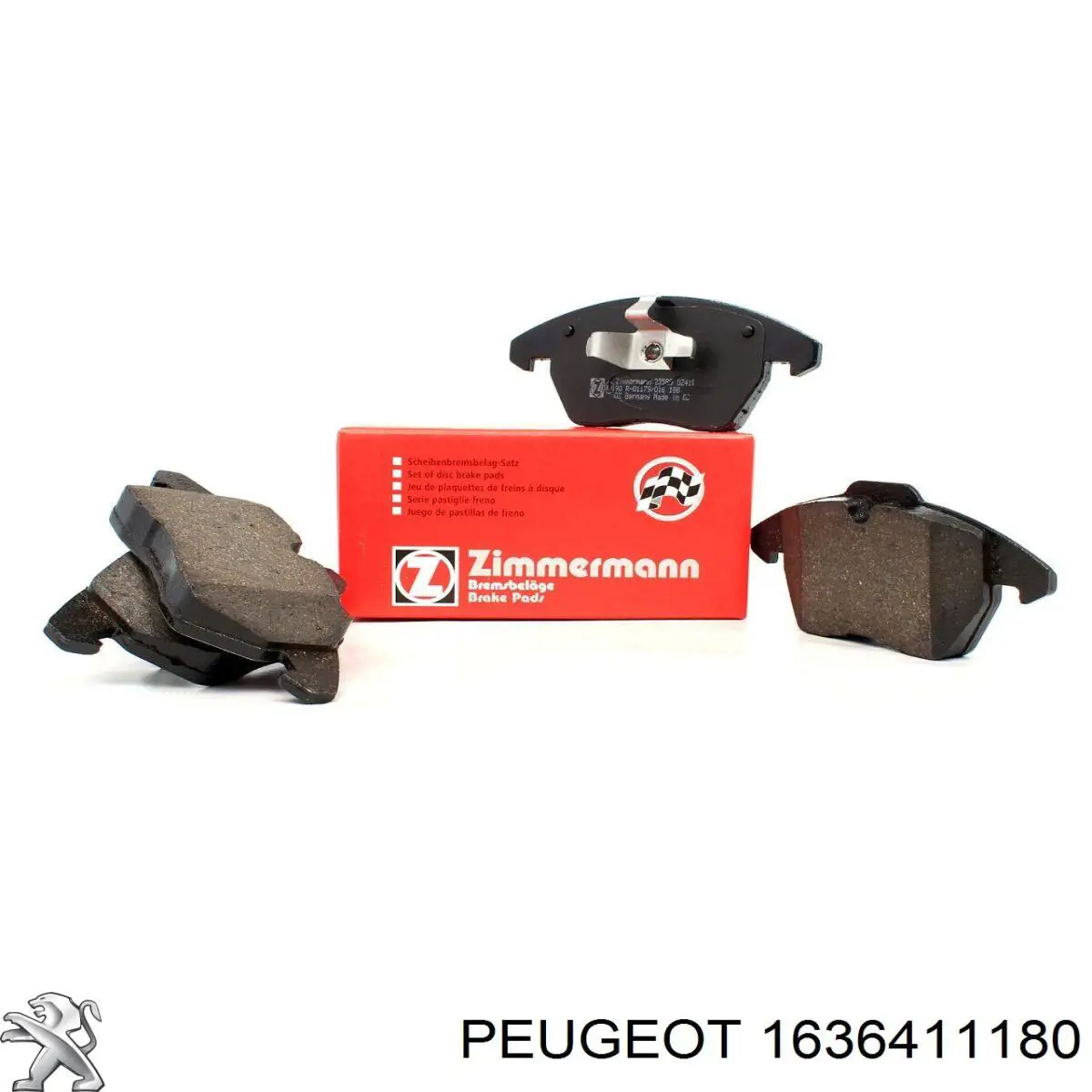 Гальмівні колодки Peugeot/Citroen 1636411180 ціна, від 30.87 USD