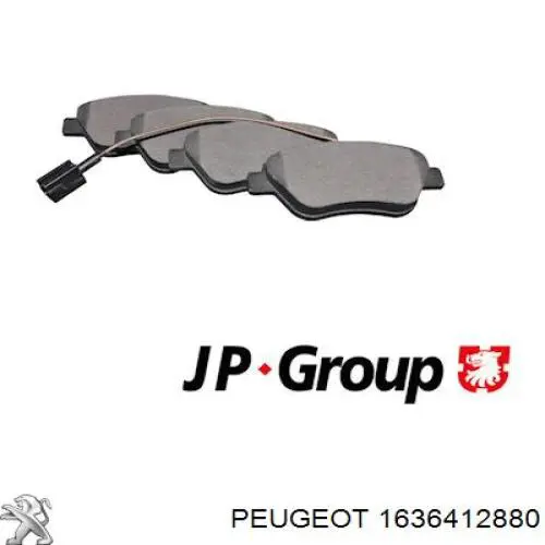 Гальмівні колодки Peugeot/Citroen 1636412880 ціна, від 21.13 USD