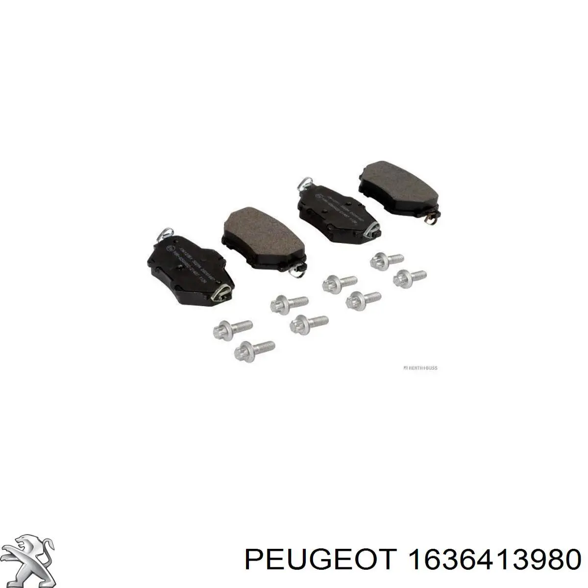 Задні гальмівні колодки Peugeot/Citroen 1636413980 ціна, від 23.81 USD