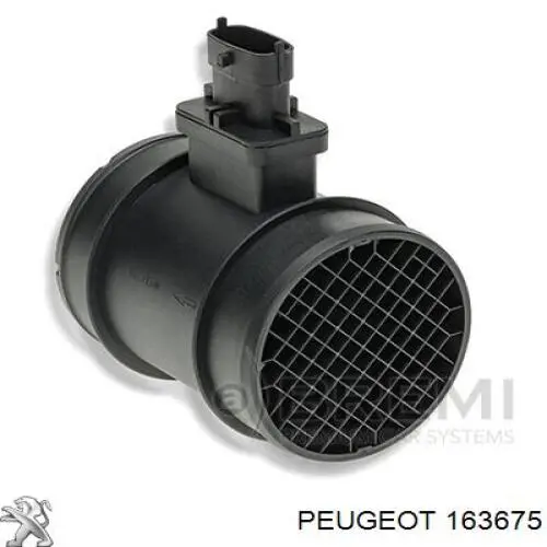 163675 Peugeot/Citroen датчик потоку (витрати повітря, витратомір MAF - (Mass Airflow))