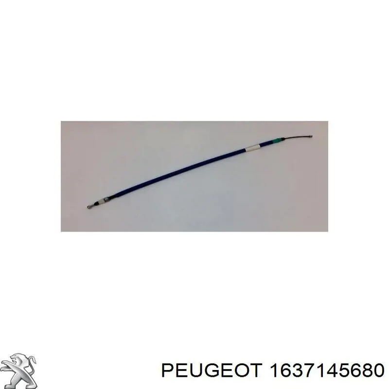 Купити 1637145680 Peugeot/Citroen Трос ручного гальма задній, правий/лівий