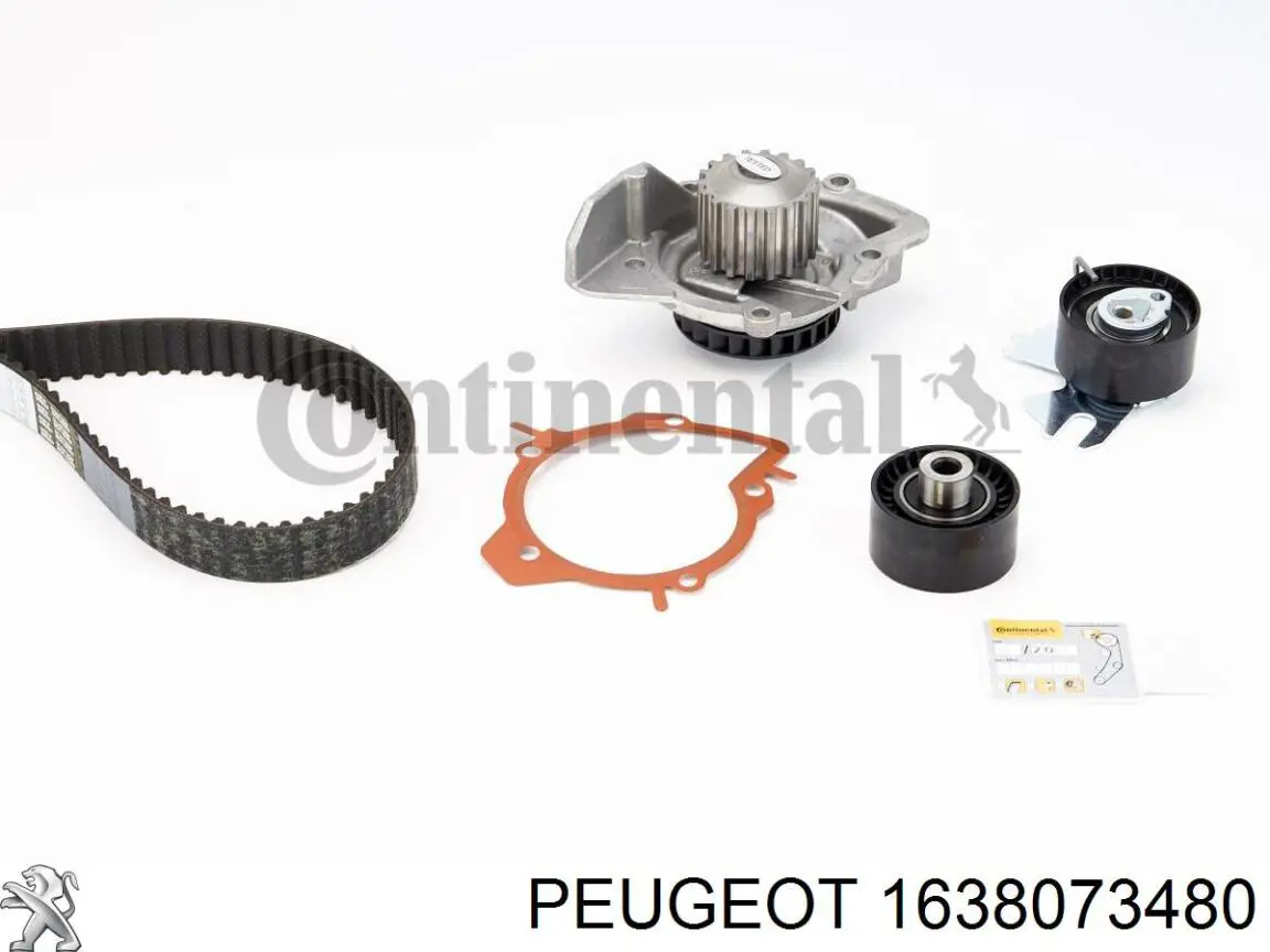 1638073480 Peugeot/Citroen Ремінь ГРМ, комплект