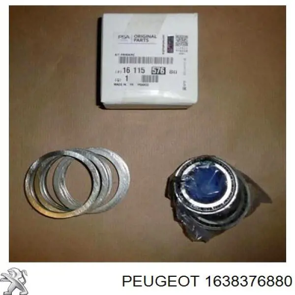 Гідроакумулятор системи амортизації, задній 1638376880 Peugeot/Citroen