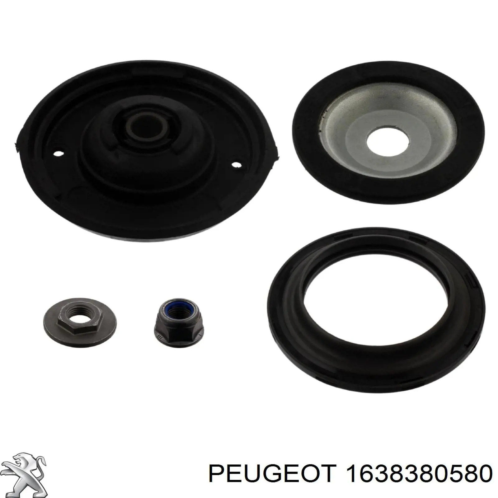 Купити 1638380580 Peugeot/Citroen Опора амортизатора переднього